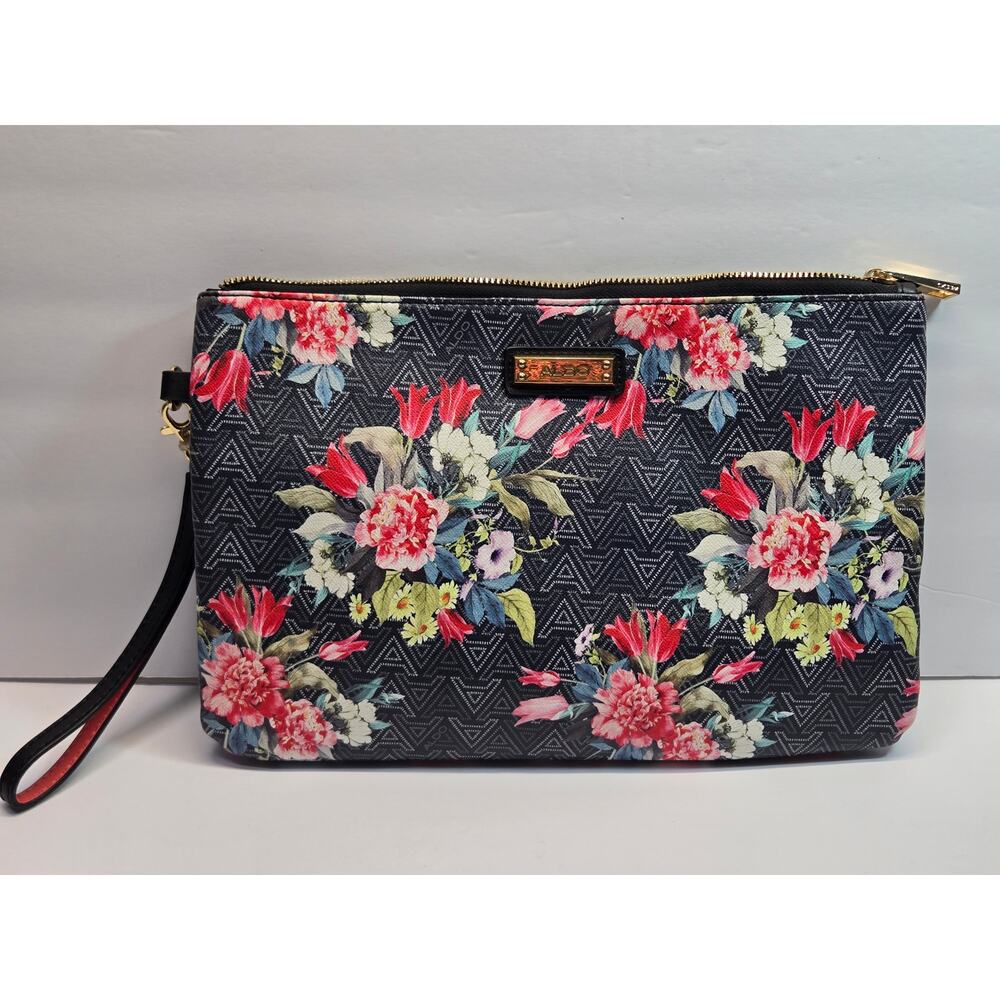 Aldo Concord Floral Clutch Wristlet Handbag